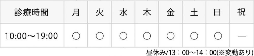 のぶ:デンタルクリニック三宿の診療時間表